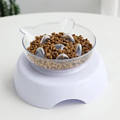 High-tech pet food dispenser with stainless steel bowls for efficient feeding. Perfect for automatic pet feeding, ensuring your pets are fed on schedule. Suitable for dog and cat owners seeking convenient pet care solutions.