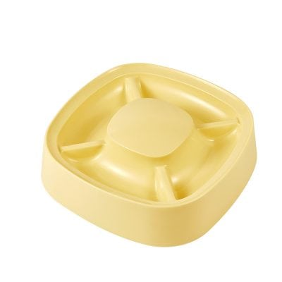 Smooth surface yellow dental impression tray for accurate mold taking in dental clinics and laboratories.