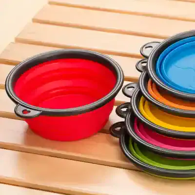 Colorful collapsible silicone bowls for kitchen storage and outdoor use, versatile and space-saving, ideal for camping, picnics, and food prep, available in multiple vibrant colors for modern households.