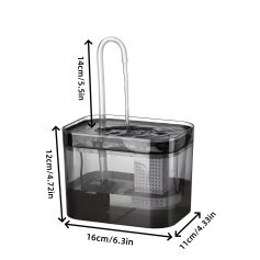 High-quality water dispenser with a sleek transparent design, measuring 16cm x 11cm x 12cm, featuring a 14cm/5.5in spout, ideal for medical and optical use at Monalisa Medical Store.