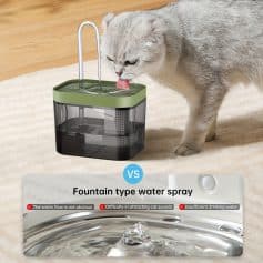 Fountain style cat water fountain for healthy hydration, designed for easy access and appealing to cats. Perfect for pet owners seeking pet water dispensers from Monalisa Store.
