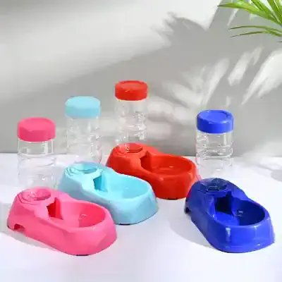 Portable contact lens case with multiple color options for eye care and storage.