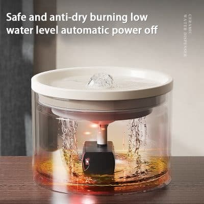 Ceramic water dispenser, automatic water dispenser with low water level and safety features, perfect for home or office hydration.