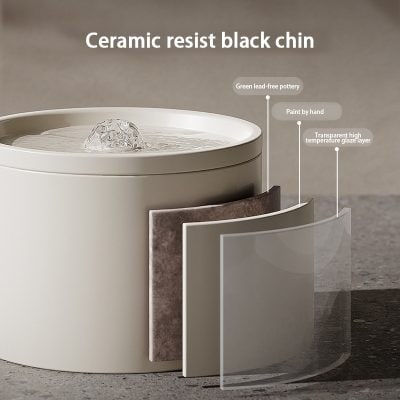 Ceramic resist black chin cosmetic sink with multi-layer glazing, hand-painted design, and high-temperature transparent glaze for durable, stylish bathroom or beauty salon use.