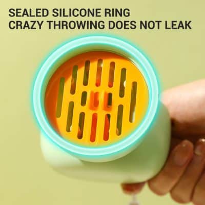 Sealed silicone ring non-leaking dog toy, fun crazy throw dog toy for active pets, durable and safe for fetch games.
