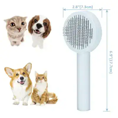 Mini pet hair dryer for cats and dogs, quiet and portable pet grooming tool, perfect for pet salons and home use, with ionic drying technology.