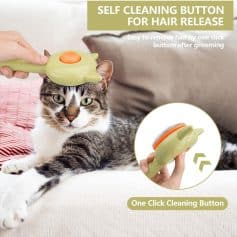 Cleaning button for pet grooming, self-cleaning hair removal tool for cats, easy to use at home, one-click pet hair remover, pet grooming accessories, Monalisa Store product, pet grooming tools.