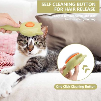 Cleaning button for pet grooming, self-cleaning hair removal tool for cats, easy to use at home, one-click pet hair remover, pet grooming accessories, Monalisa Store product, pet grooming tools.