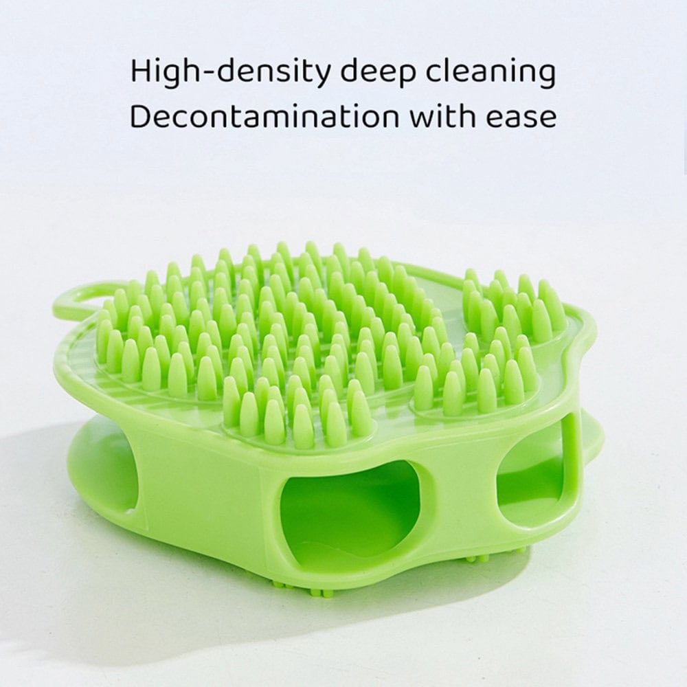 Silicone foot scrubber brush for exfoliating and massaging feet, high-density deep cleaning, and decontamination with ease. Ideal for foot skincare routines to remove dead skin and promote circulation.