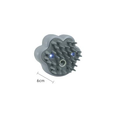 Silicone scrubber for skincare, gray facial cleansing brush with multiple silicone bristles, compact 6cm size, ideal for cleaning and exfoliating face skin, best skincare tools from Monalisa Store.