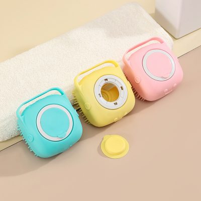 Colorful eye mask cleaning cases in blue, yellow, and pink for eye care and storage, part of Monalisa Store's health and beauty product selection.