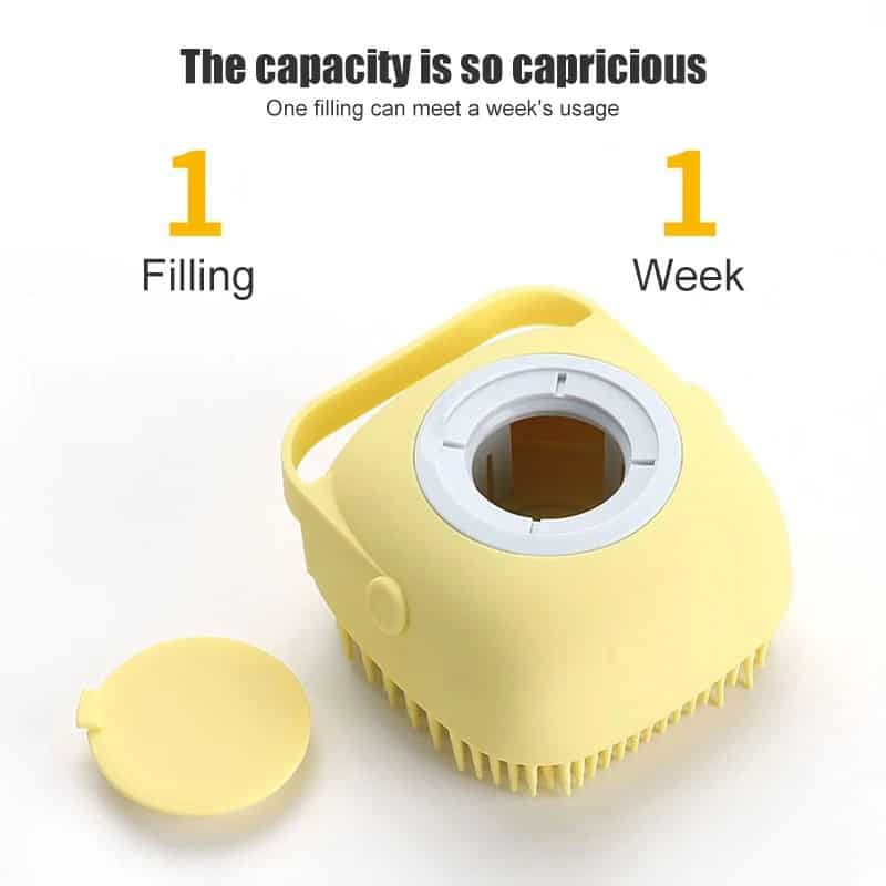 Reusable yellow vacuum attachment for medical eye cleaning and care, ergonomic design suitable for optometry clinics and ophthalmology practices.