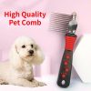 Pet grooming comb for dogs, high-quality pet comb, dog grooming brush, pet grooming tools, professional pet grooming comb.