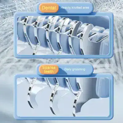 Teeth whitening storage holder with heavily knotted dental area and sparse teeth for daily grooming, securely organizing dental tools and preserving hygiene.