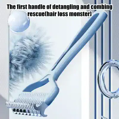 Detangling and combing hair rescue tool, hair loss prevention brush, Monalisa Medical store product for hair care.