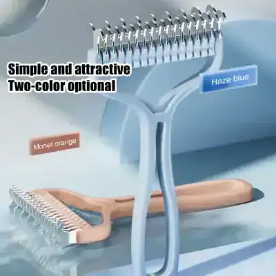 Two-tone ice shaver with orange and blue color options, featuring a simple, attractive design, perfect for making refreshing shaved ice treats at Monalisa Medical Store.