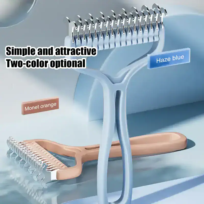 Two-tone ice shaver with orange and blue color options, featuring a simple, attractive design, perfect for making refreshing shaved ice treats at Monalisa Medical Store.