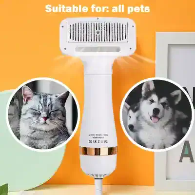 Cool pet hair dryer suitable for cats and dogs, pet grooming equipment, quiet dog and cat blow dryer for home or professional grooming salons, lightweight and easy to use pet dryer, Monalisa Store pet grooming tools.