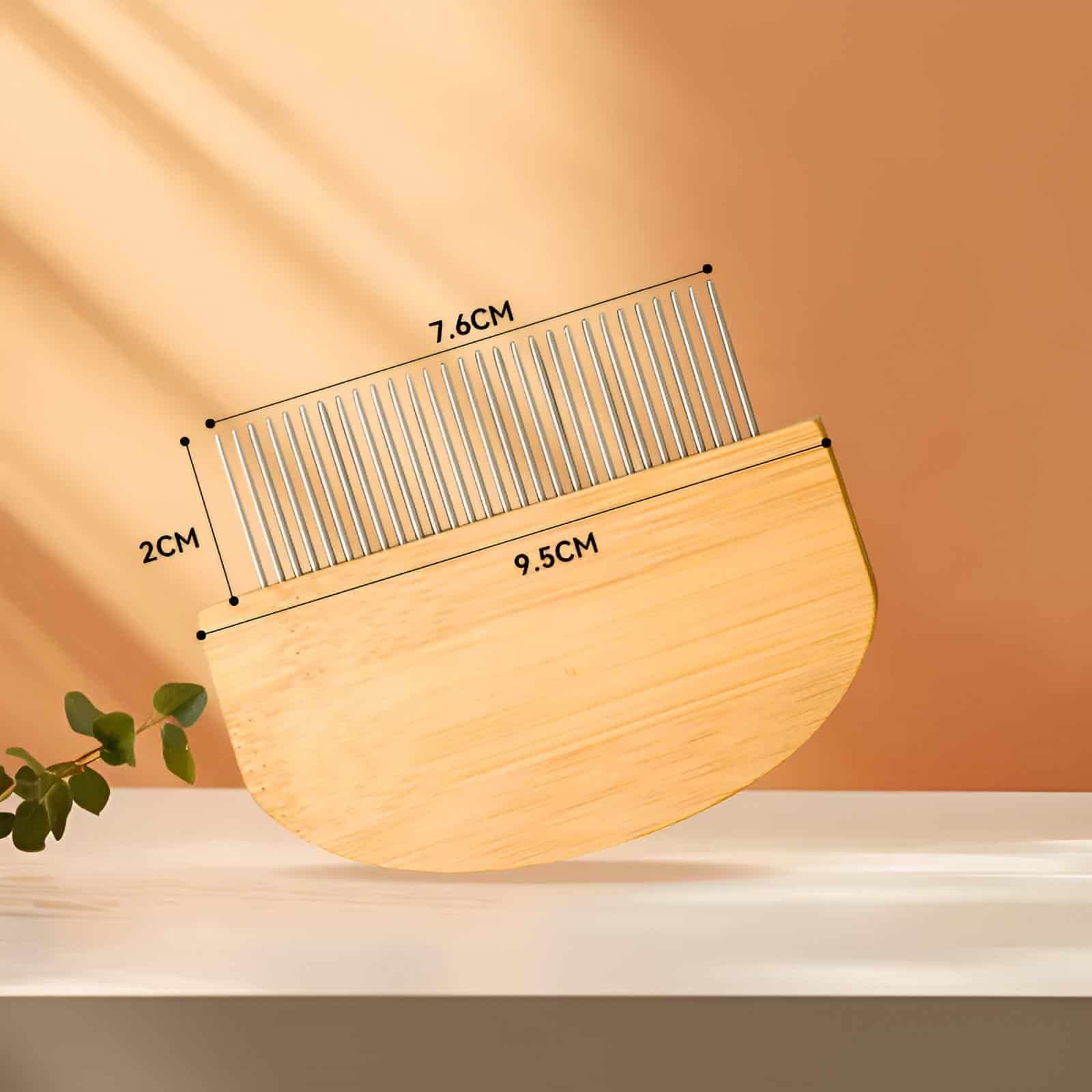 Light wooden nail brush with stainless steel bristles for professional and home manicure care. Compact, durable design ideal for nail grooming at Monalisa Store.