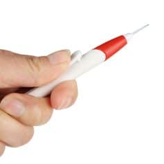 Disposable dental explorer instrument for oral examinations and dental disinfection.