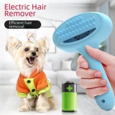Electric hair remover for pets, gentle dog hair removal tool, pet grooming electric dehairer, efficient pet hair remover device, Monalisa Medical store pet grooming equipment.