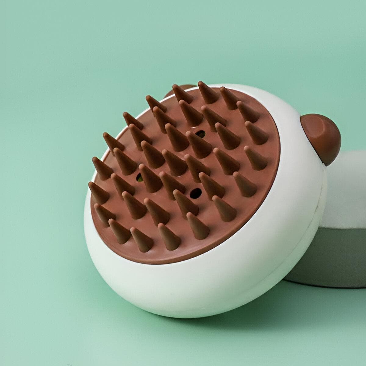 Stylish scalp massager with multiple silicone massage nodes for relaxing scalp stimulation, available at Monalisa Store for hair care and scalp health.