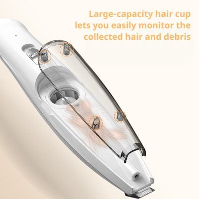 Large-capacity hair removal device with hair and debris collection system for easy monitoring, ideal for professional and home use at Monalisa Medical Store.