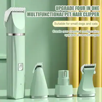 Replace with a multi-functional pet hair clipper designed for small dogs and cats, featuring advanced configuration options and easy upgrade features. Perfect for pet grooming.