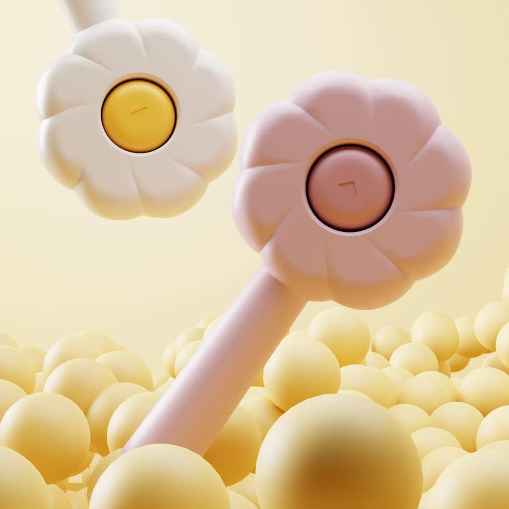 Flower-shaped candles for home décor and relaxation in soft pastel colors relevant for opt.