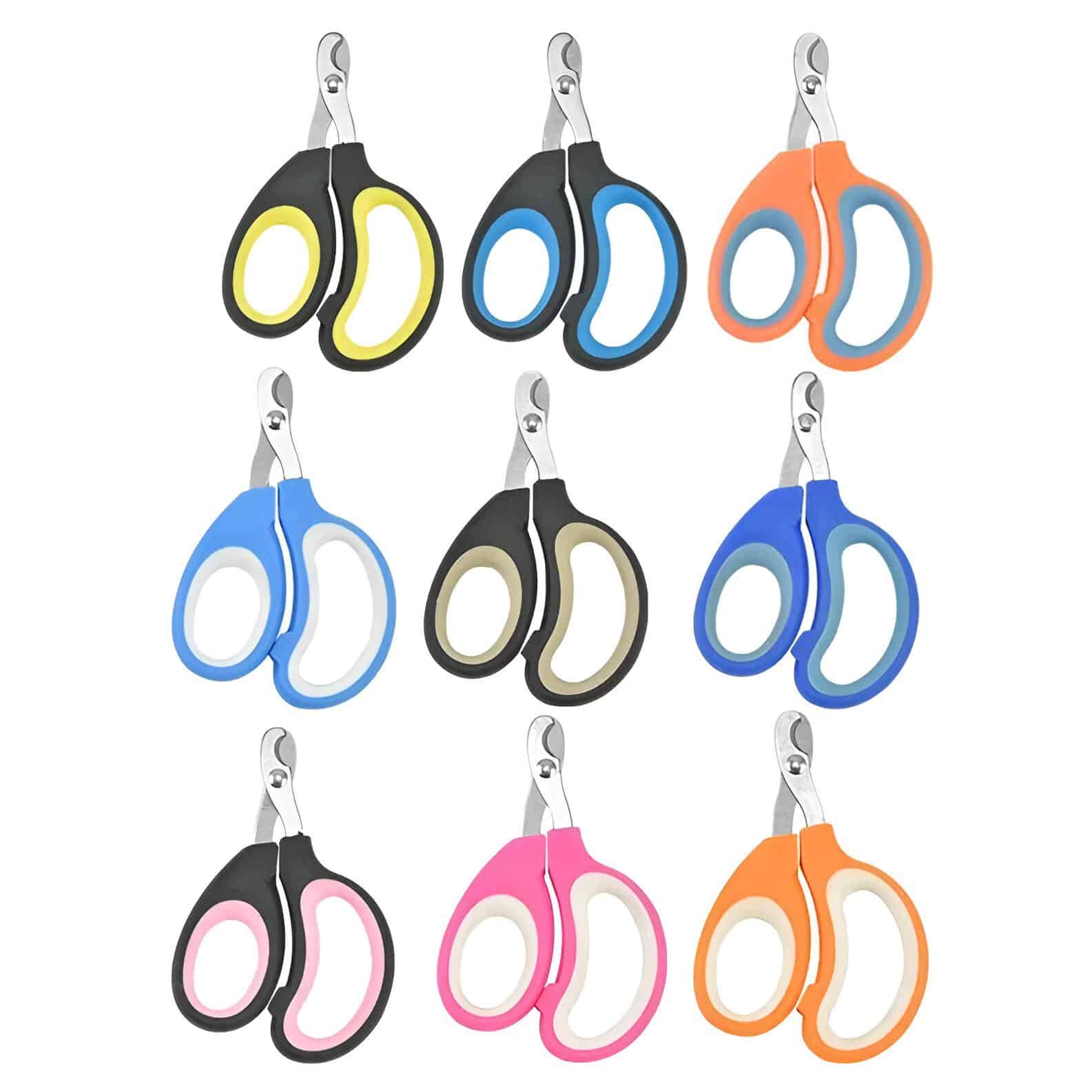 Colorful safety scissors with ergonomic handles, perfect for children and educational activities, available at Monalisa Medical Store for quality medical and school supplies.