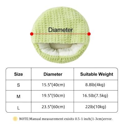 Soft plush makeup remover pad with detailed measurement guide, ideal for facial cleansing, suitable for all skin types, sizes vary for personalized skincare routines.