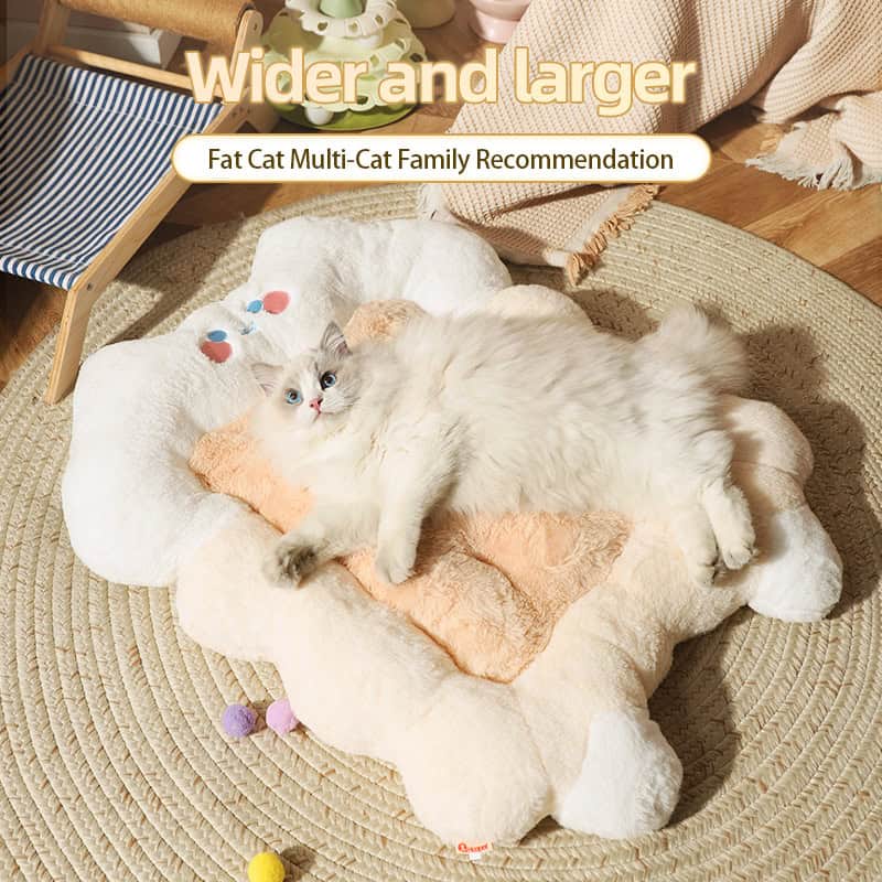 Wider and larger cat bed for multi-cat families, cozy pet lounge from Monalisa Medical Store.