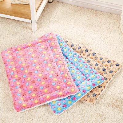Pink and blue star-patterned plush bathroom rugs, soft and absorbent, ideal for bedroom or bathroom decor, available at Monalisa Store for comfortable home essentials.