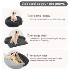 Soft plush pet bed for small puppies, ideal for cozy comfort.
