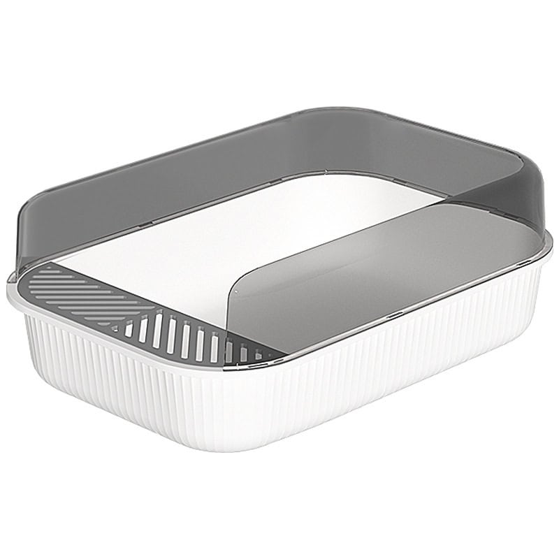 Acrylic storage container with a transparent lid, ideal for organizing healthcare or optometry accessories.