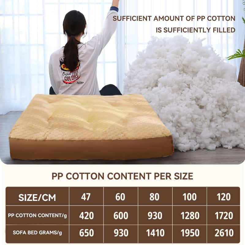 Sufficient amount of PP cotton filling for comfortable mattress comfort and durability.