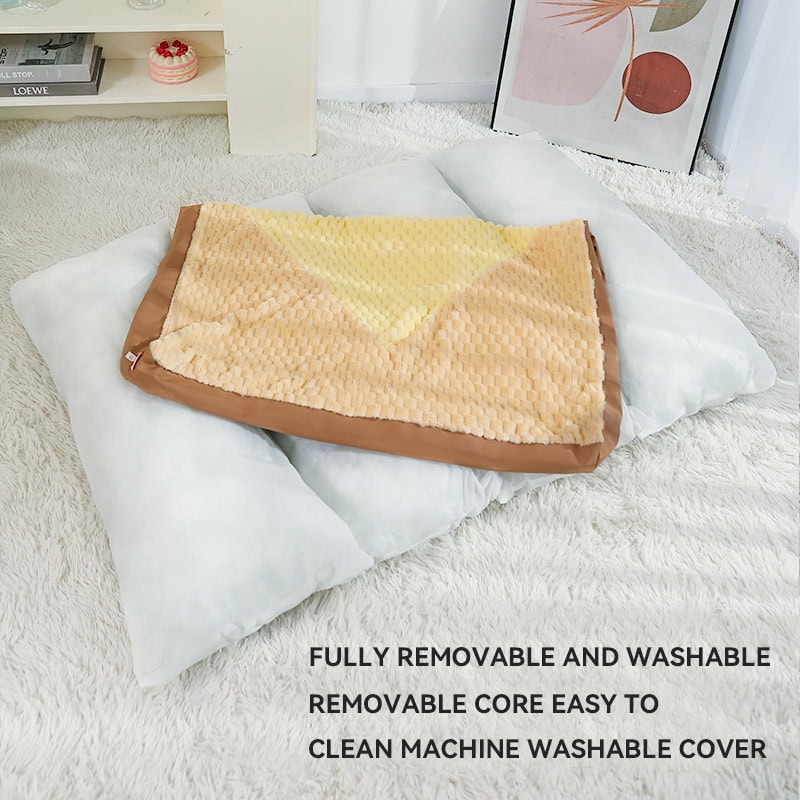 Soft heated blanket with washable cover, plush design, and easy-to-clean removable core for cozy comfort, perfect for relaxing and warmth.