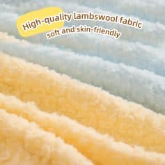 High-quality lambswool fabric soft and skin-friendly for cozy blankets, sweaters, and upholstery.