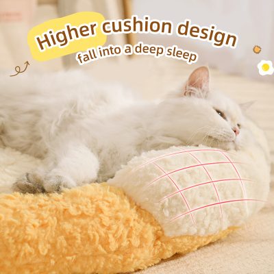 Higher cushion design for better sleep and comfort.