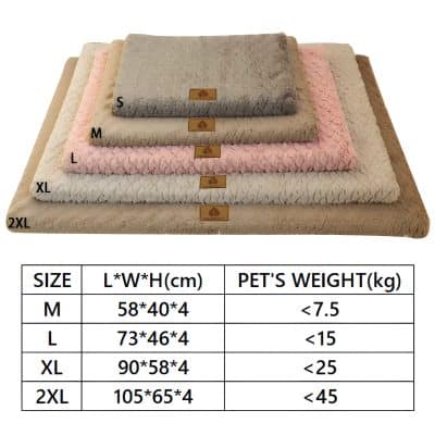 Soft pet blankets in multiple sizes, ideal for comfort and warmth, available at Monalisa Store for pet owners seeking high-quality pet accessories.