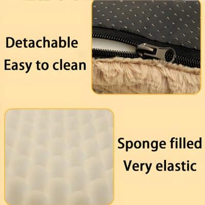 Detachable plush pillow insert with removable cover for easy cleaning, designed for comfort and convenience at Monalisa Medical Store.