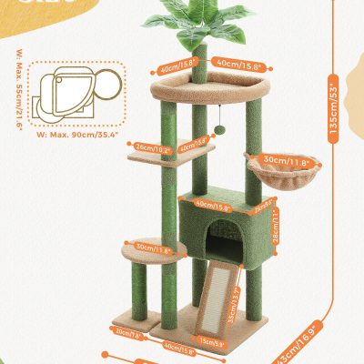 Versatile cat tree for homes with multiple platforms and cozy hideouts, designed for cats to climb, scratch, and relax, perfect for enhancing indoor feline play and comfort.