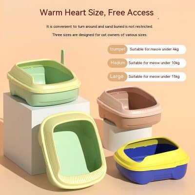 Cat litter box, pet hygiene, pet accessories, clean cat litter box, Monalisa Medical store.