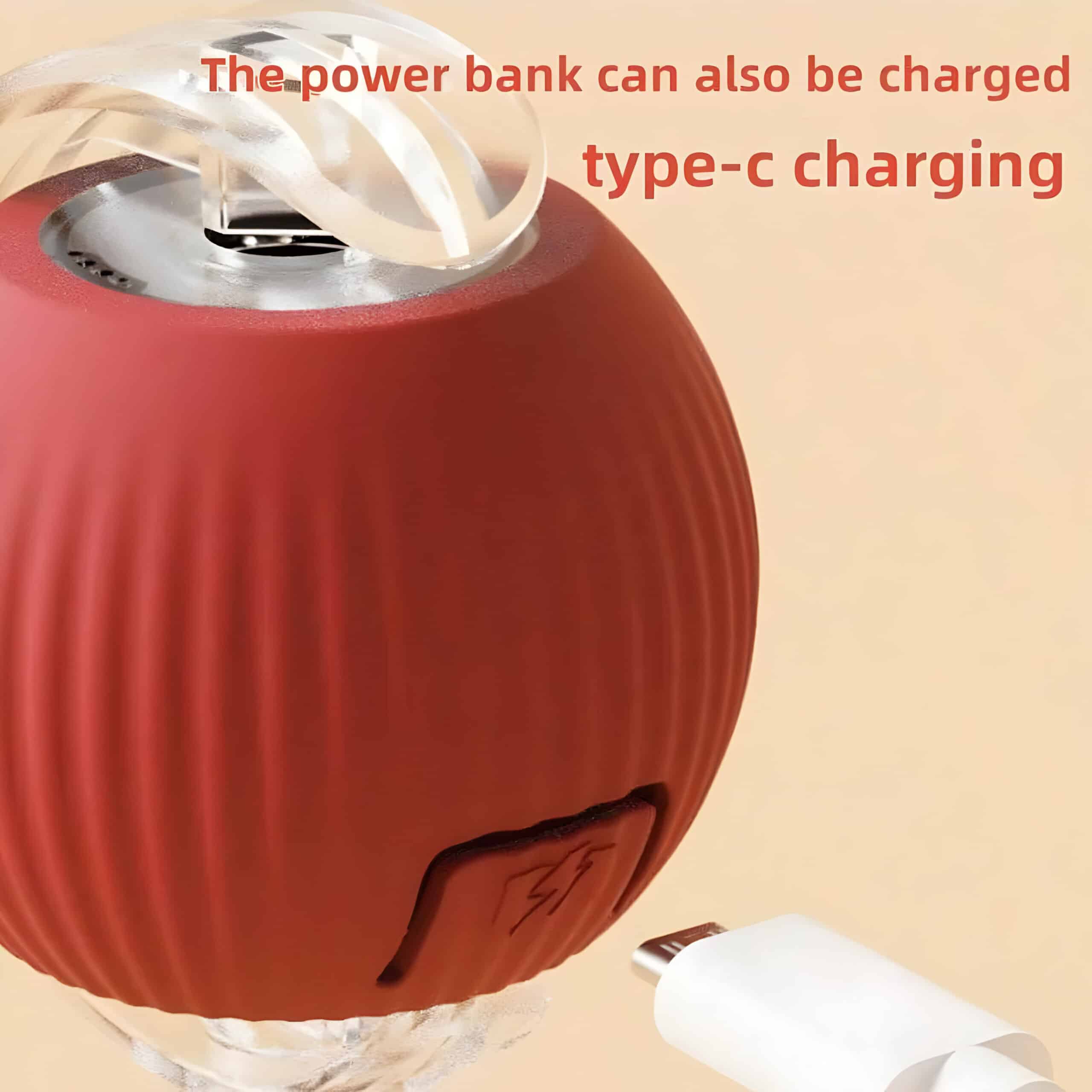 Power bank with Type-C charging port, compact and portable energy source for electronic devices. Perfect for convenient charging on the go.