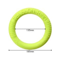 High-visibility yellow tennis wristband ring for sports enhance grip and support; 135mm inner diameter, 185mm outer diameter. Perfect for tennis players seeking tennis accessories and grip enhancement tools.