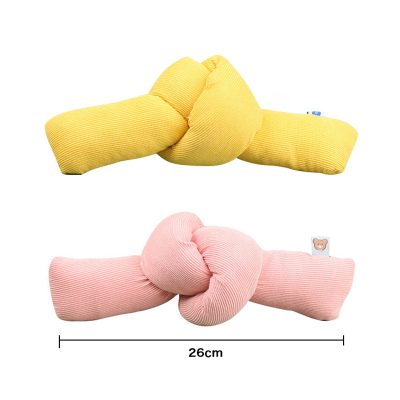 Yellow knot plush toy for children, soft and cuddly to promote comfort and relaxation. Perfect for nurseries, playrooms, and as a gift for kids. Made from high-quality, safe fabric.