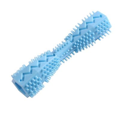 Light blue textured massage roller for skin therapy and facial treatment, made of silicone, suitable for skincare routines and facial gym exercises to improve skin elasticity and appearance.