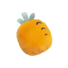 Soft plush pineapple toy with cute embroidered face, ideal for kids, home decor, and gifts, emphasizing fun and playful design.