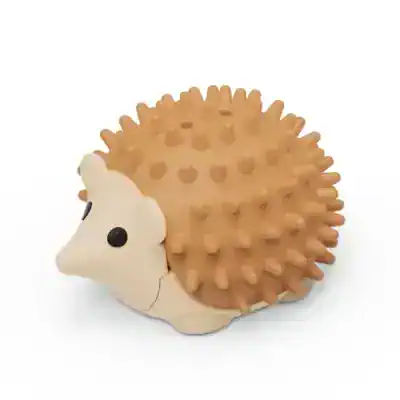 Cute hedgehog-shaped massage ball with soft spikes, ideal for stress relief and hand therapy exercises. Perfect for relaxation and improving circulation.