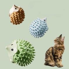 Rounded massage balls with cat designs for pet and body relaxation, available at Monalisa Store. Perfect for stress relief, pet care, and sensory massage therapy.